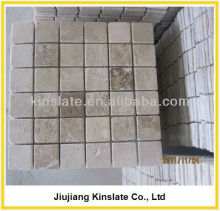 Tumbled&Brushed Travertine Brick Natural Stone Mosaic Tile