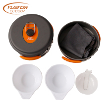 15pieces Family Outdoor Cooking Mess Kit For Camping