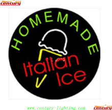 custom china factory homemade italian ice neon sign