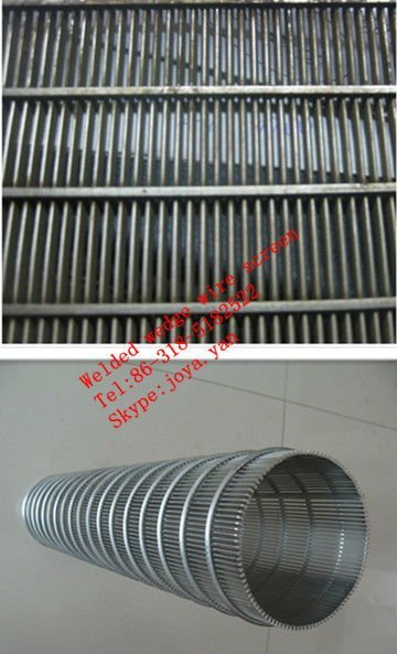 Welded wedge wire screen