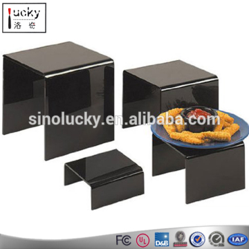 Custom manufacture fry food display rack food plate display stand