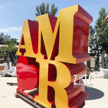 Custom city outdoor garden metal statue stainless steel amor sculpture