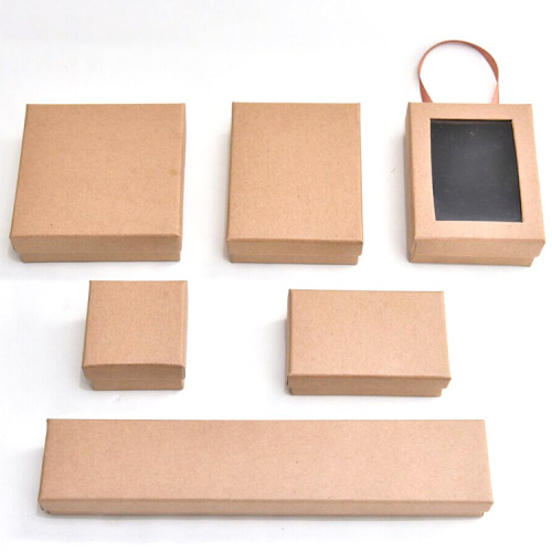 Custom Kraft Paper Jewelry Box With Foam Insert