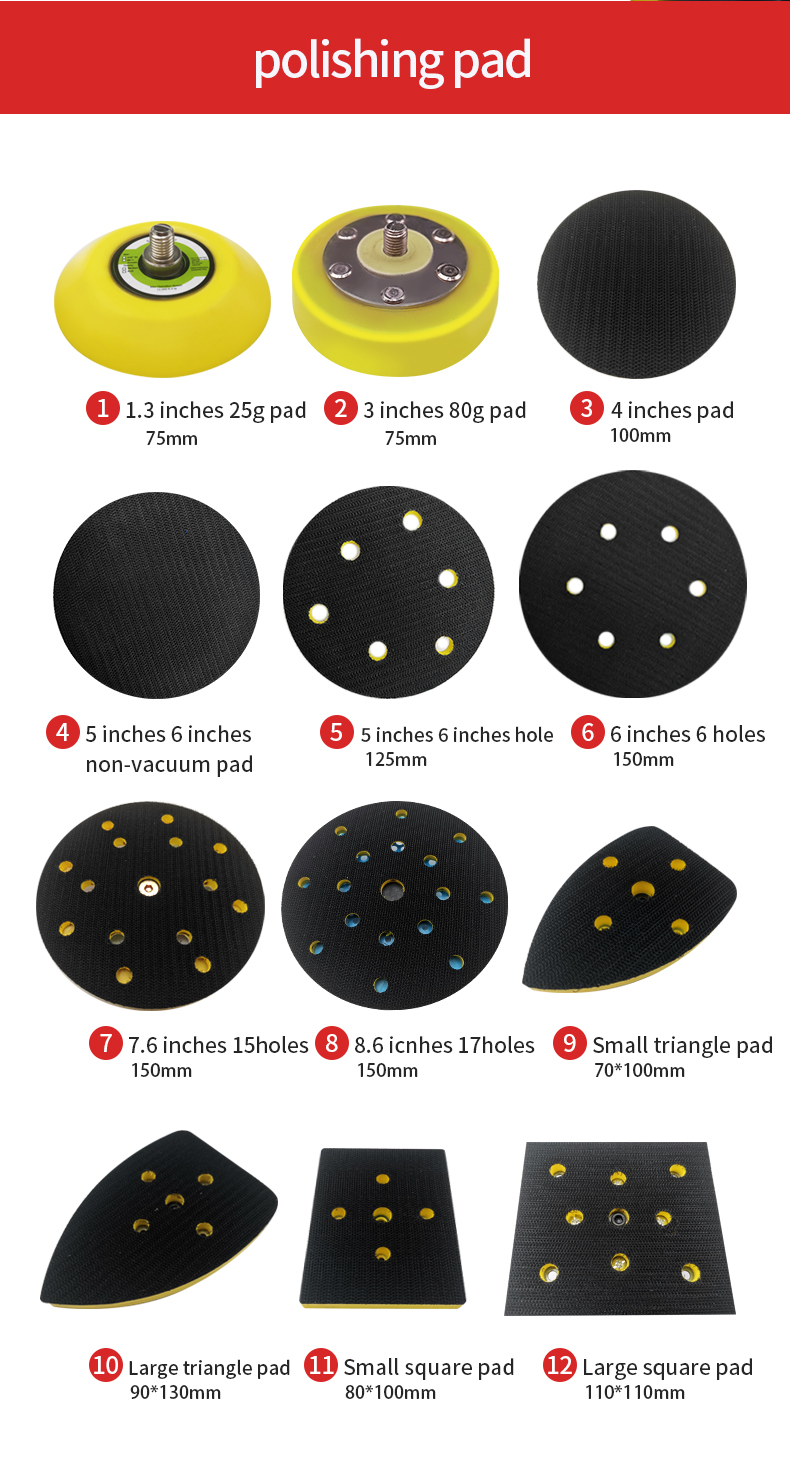 central vacuum pneumatic polisher air orbital sander for car