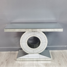 Crystal diamond MDF mirror console table