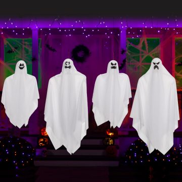 Outdoor White Horror Hanging Ghost Halloween Decor