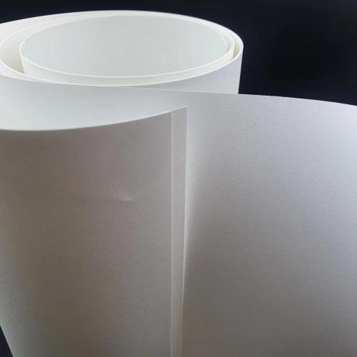 Opaque thermoformed natural color PP sheet