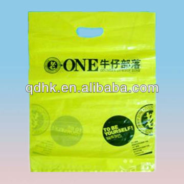 plastic bag hole punch plastic gift bag shopping apparel bag