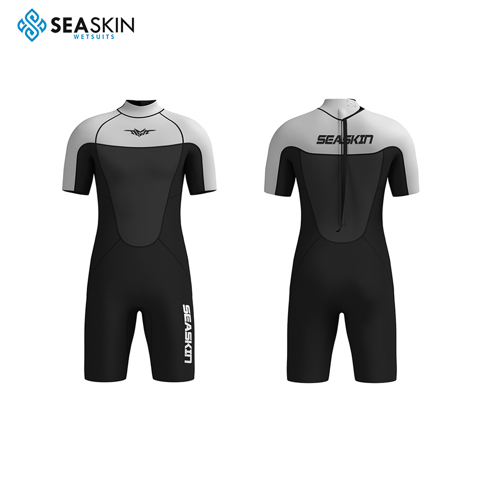 Seaskin 1,5 мм назад Zip Men Men Surfing Surfit Short гидрокостюм