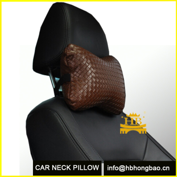 2pcs leather breathe car auto seat head neck pillow