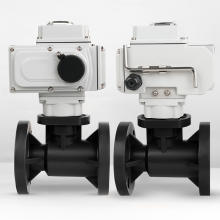 FRPP Electric Flanged Ball Valve for Industrial Applications