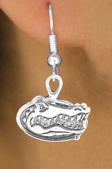 Lead, Cadmium, & Nickle Free University Of Florida "Gators" Logos Earring College Jewelry