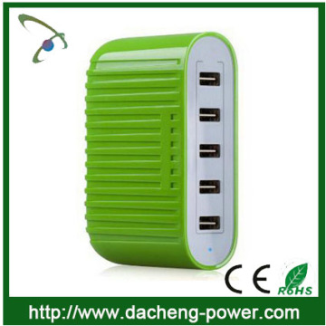 Newly 5port usb charger 5 port with usb double-side insertable