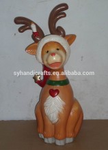 Resin/Polyresin figurines,3D figurines, lovely home decor christmas reindeer