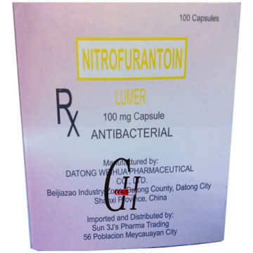 Cápsulas de nitrofurantoína 100 mg
