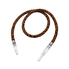 1.5m leopard print style smoking pipe hookah hose pipe carbon fiber hookah hose