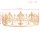 2017 Full Round Gold Alloy Beauty Crown