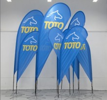UV-resistant fabric polyester beach flag banner