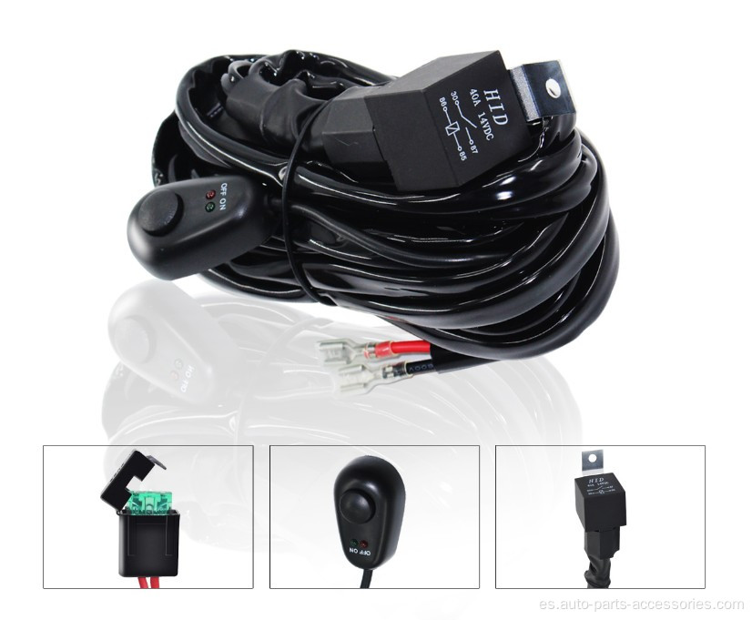 Kit de cableado de relé automotrices de 300W 12V 40A Switch Automotive