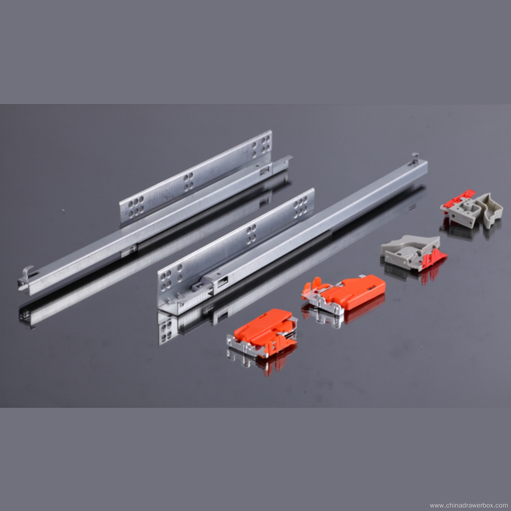 EL2116 half extension soft close undermount drawer slides