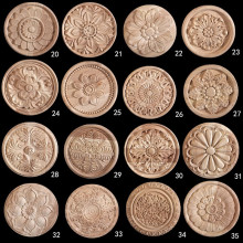 New Decorative Carved Solid Wood Rosettes