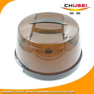 Premium Large Round Portable Cake Carrier with Locking Lid and Handle