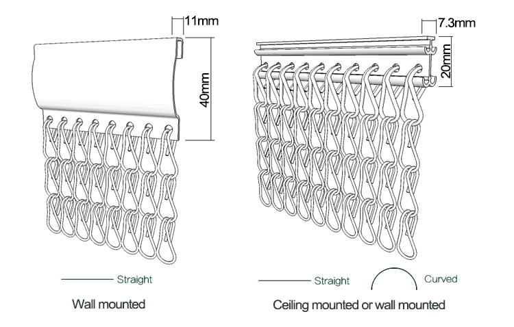 wire mesh chain link for home decoration door mesh and window screen