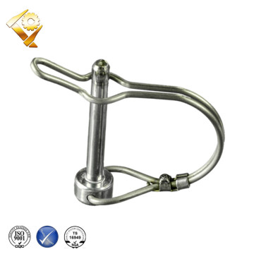 square loop wire lock pin with tab