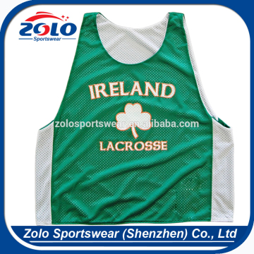 Cheap Green Color Reversible Lacrosse Mesh Pinnies
