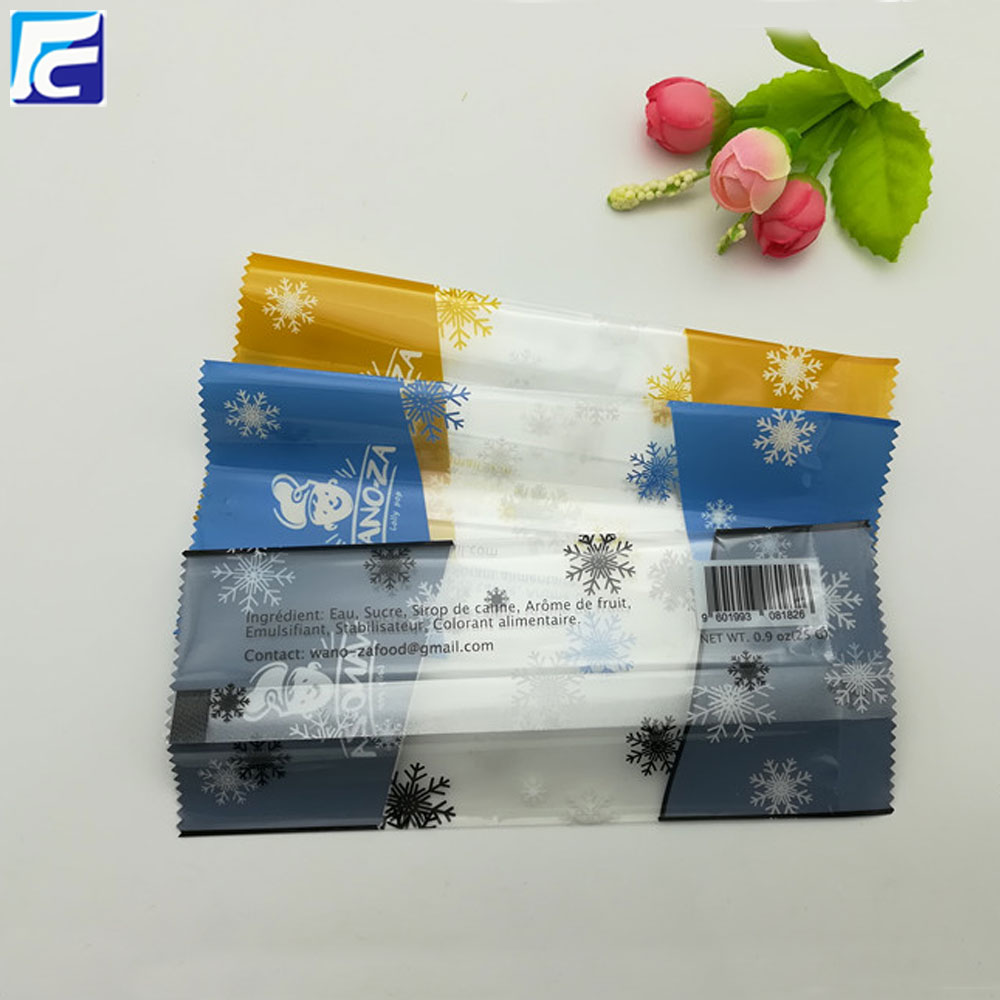 Custom logo plastic popsicle ice pop bag packaging