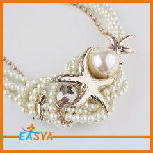 2014 New Design Pearl Necklace Designs Small Chains