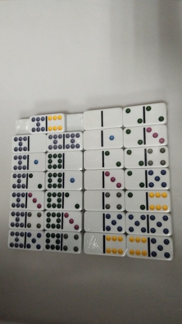 Double Nine White Dominoes