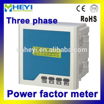 Three Phase power factor meter with Mod Bus RTU digital power factor meter