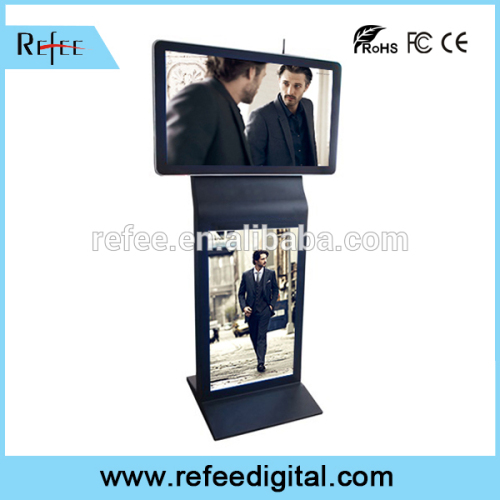 Advertisiment product, industrial commercial floor stand double screen LCD ad display