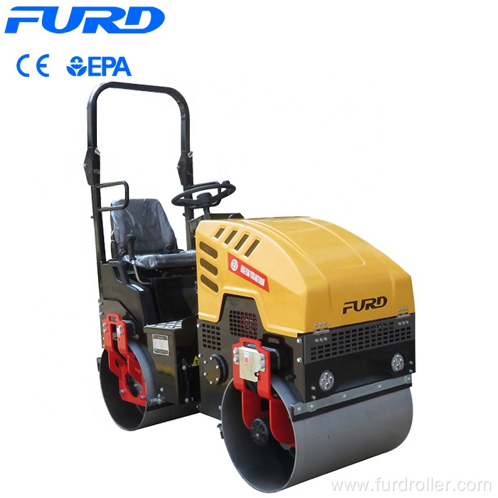 EPA Powered 1 Ton Construction Machine Road Roller