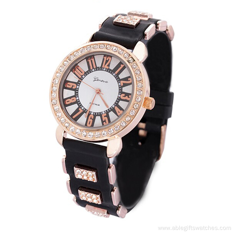 Silicone multiple color strap Non-toxic watch