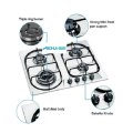 Glen 4 queimadores de aço inoxidável embutido hob