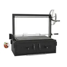 Flexible BBQ Grill Built in Barbeque Grill Using a Charcoal Grill