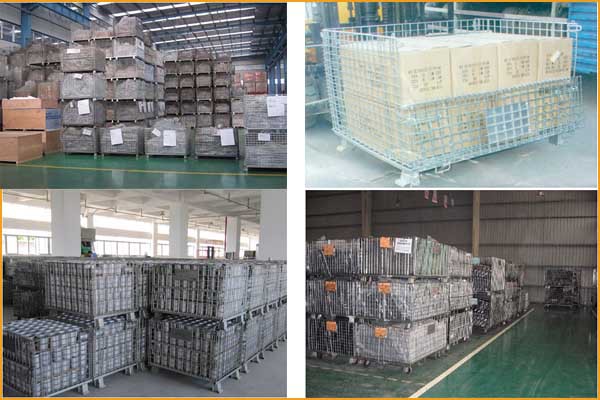 Hot sale stackable storage metal pallet cage/bins