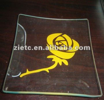 antique colored glass plates wholesale