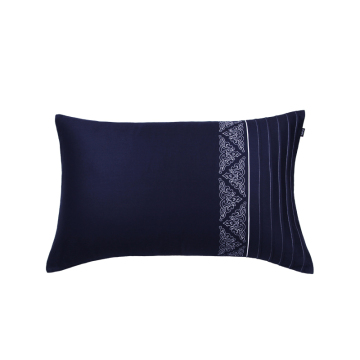 Blue Embroidered 100% Cotton Sleeping Pillowcase