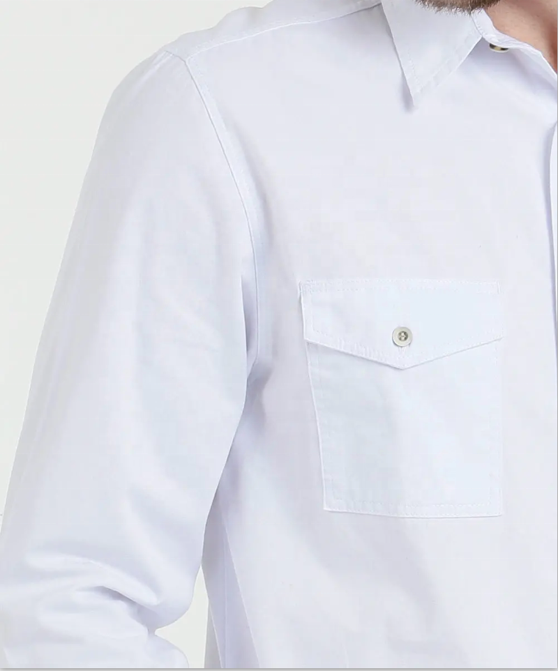 Удобная классическая рубашка для мужской одежды на заказ