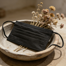 Black Flat Protective Face Mask