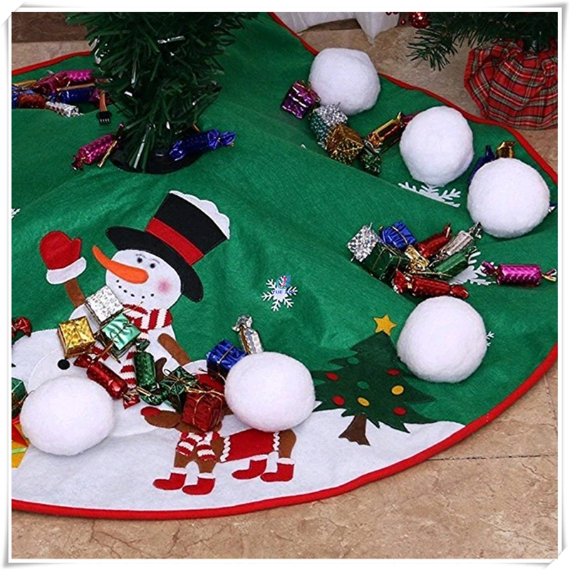 White Plush Indoor Snowballs Fight Christmas Decoration