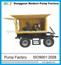 ZW series self-priming non-clogging trash pump with trailer