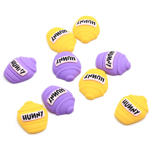 Super Quality Honey Pot Shaped Resin Cabochon Beads For Kids Handmade Toy Ornaments Flatback Beads Slime