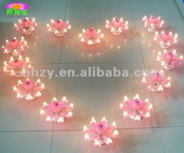 Best rotating-rose flower blooming birthday candle