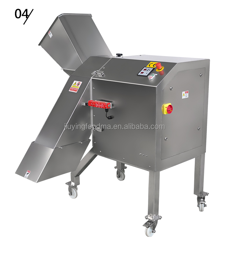 Multi-functional vegetable and mushroom dicer machine with large product input