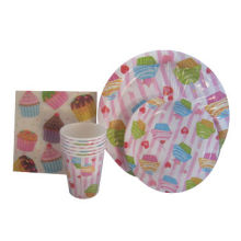 Partyware, made of 100% paper, printed available