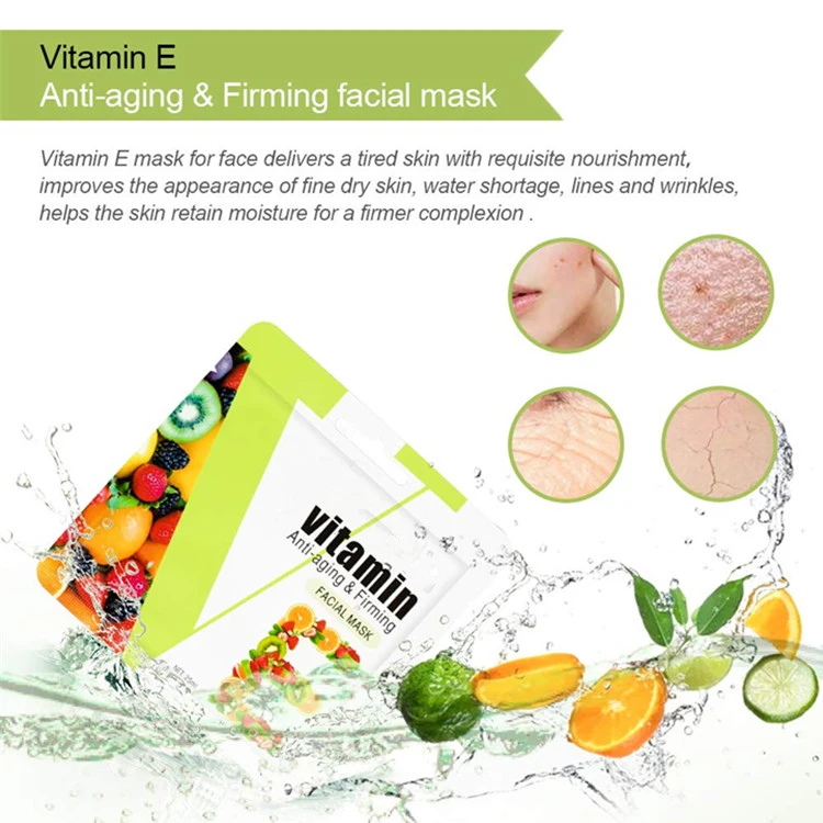 Natural Formula Vitamin E Anti-Aging & Firming Facial Mask Best Sheet Mask Skin Care